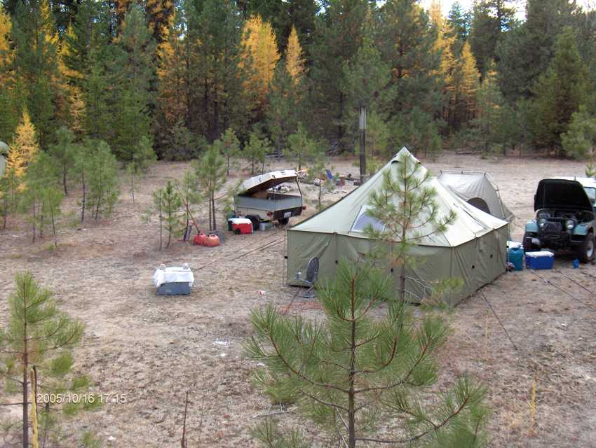 Back of Camp from hill