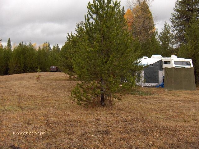 Looking past my camp at Elk season to the Skagit crew camp.