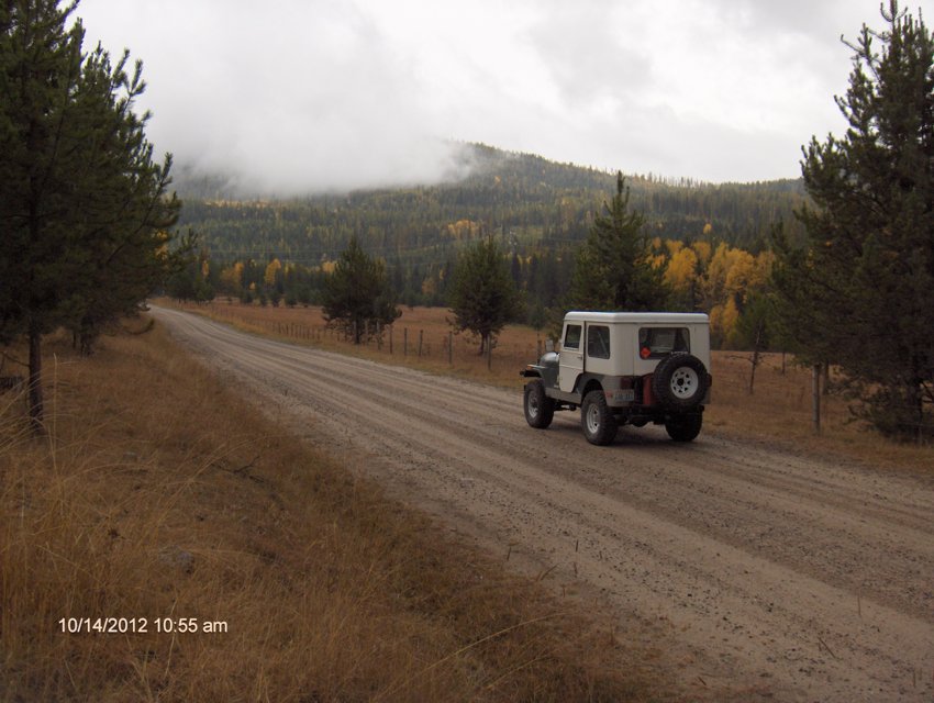 The Jeep on the way