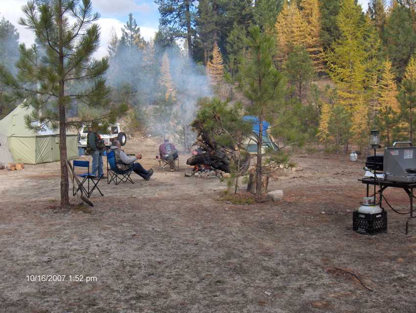 A better view of the stump and the guys