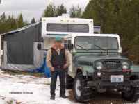 Me Standing next to Jeep, at camp 2012